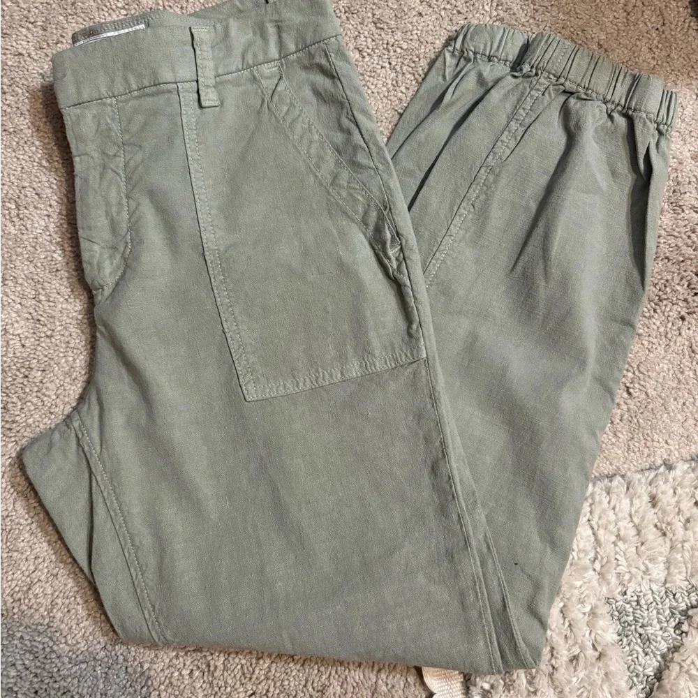 Frank & Eileen FOXROCK Army, Italian Peached Twill jogger - Picture 1 of 7